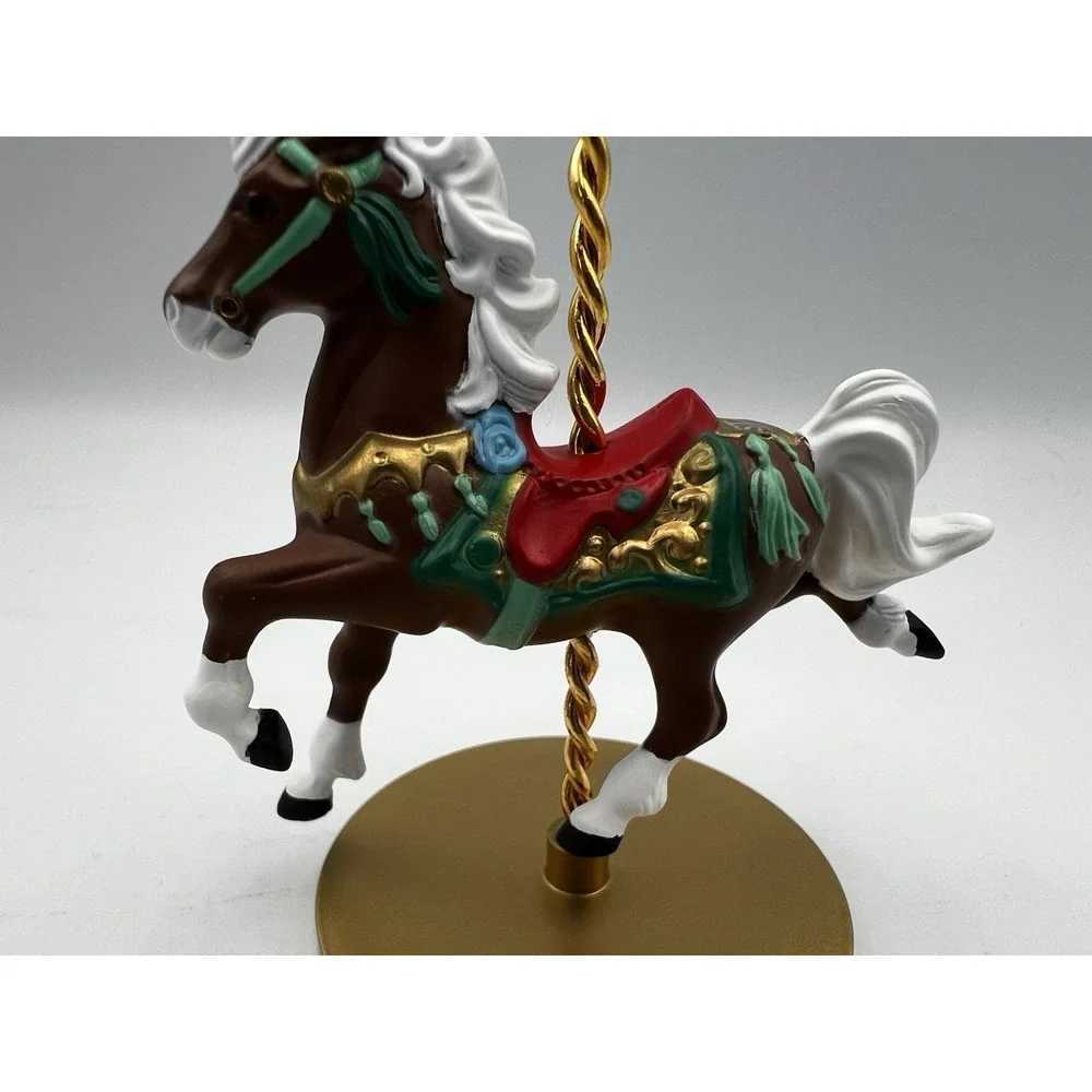 Vintage 1989 Hallmark Keepsake Christmas Ornament Carousel Horse Star #3